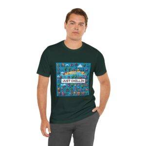 Just Chillin / Men's Miami Pixel T-shirt - Imagen 90