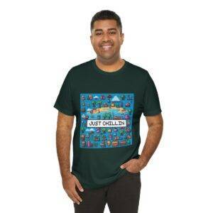 Just Chillin / Men's Miami Pixel T-shirt - Imagen 92