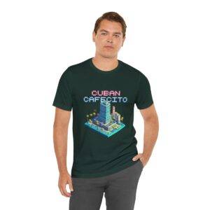 Cuban Cafecito / Men's Miami Pixel T-shirt - Imagen 90
