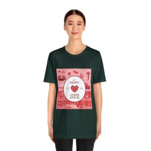 My Heart is on Ocean Drive / Men's Miami Pixel T-shirt - Imagen 100