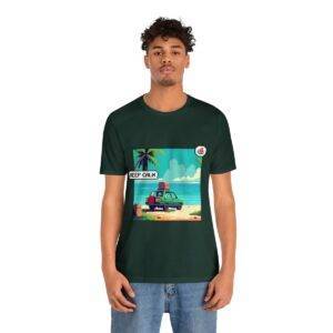 Keep Calm / Men's Miami Pixel T-shirt - Image 85