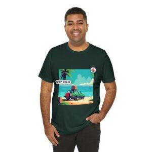 Keep Calm / Men's Miami Pixel T-shirt - Image 92