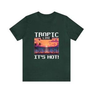 Tropic like it's hot / Men's Miami Pixel T-shirt - Imagen 86