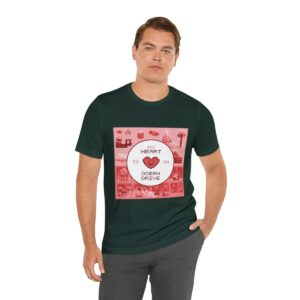 My Heart is on Ocean Drive / Men's Miami Pixel T-shirt - Imagen 102