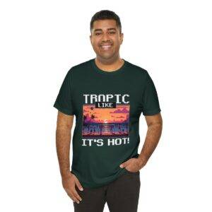 Tropic like it's hot / Men's Miami Pixel T-shirt - Imagen 92