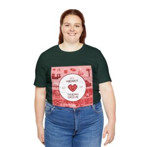 My Heart is on Ocean Drive / Men's Miami Pixel T-shirt - Imagen 103