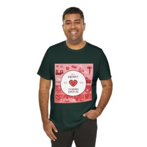 My Heart is on Ocean Drive / Men's Miami Pixel T-shirt - Imagen 104