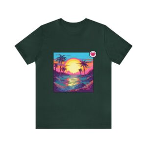Miami Sunset / Men's Miami Pixel T-shirt - Image 86