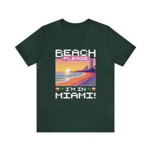 Beach please! I'm in Miami / Men's Miami Pixel T-shirt - Imagen 86