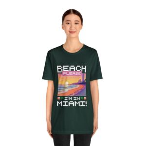 Beach please! I'm in Miami / Men's Miami Pixel T-shirt - Imagen 88