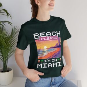 Beach please! I'm in Miami / Men's Miami Pixel T-shirt - Imagen 93