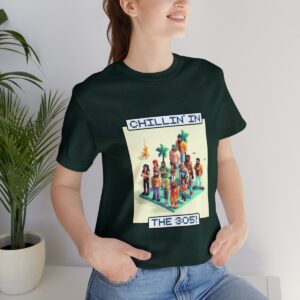 Chillin' In The 305 / Men's Miami Pixel T-shirt - Imagen 93