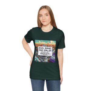 Sun, Sand and Salsa / Men's Miami Pixel T-shirt - Image 89