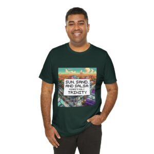 Sun, Sand and Salsa / Men's Miami Pixel T-shirt - Image 92