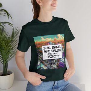 Sun, Sand and Salsa / Men's Miami Pixel T-shirt - Image 93