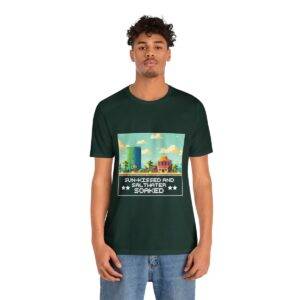 Sun-kissed and Saltwater / Men's Miami Pixel T-shirt - Image 85