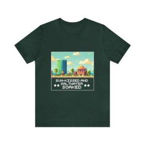 Sun-kissed and Saltwater / Men's Miami Pixel T-shirt - Image 86