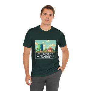 Sun-kissed and Saltwater / Men's Miami Pixel T-shirt - Image 90
