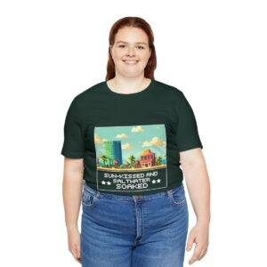 Sun-kissed and Saltwater / Men's Miami Pixel T-shirt - Image 91