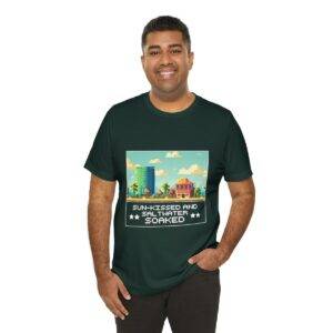 Sun-kissed and Saltwater / Men's Miami Pixel T-shirt - Image 92