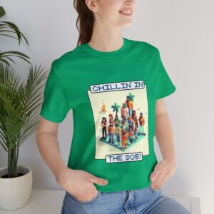 Chillin' In The 305 / Men's Miami Pixel T-shirt - Imagen 9