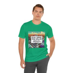 Sun, Sand and Salsa / Men's Miami Pixel T-shirt - Image 78