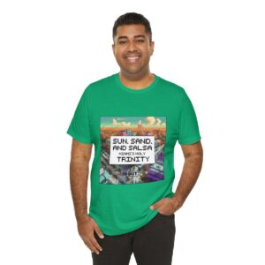 Sun, Sand and Salsa / Men's Miami Pixel T-shirt - Image 80