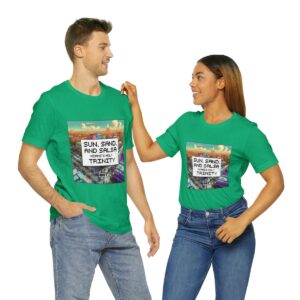 Sun, Sand and Salsa / Men's Miami Pixel T-shirt - Image 82
