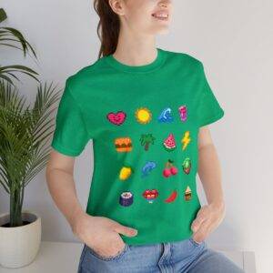 Tropical Fruits / Men's Miami Pixel T-shirt - Imagen 9