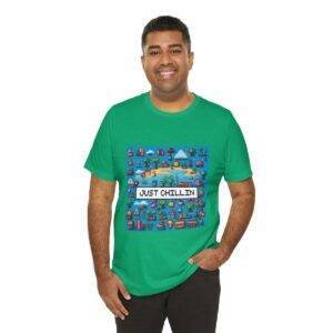 Just Chillin / Men's Miami Pixel T-shirt - Imagen 8