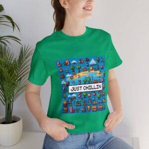 Just Chillin / Men's Miami Pixel T-shirt - Imagen 9