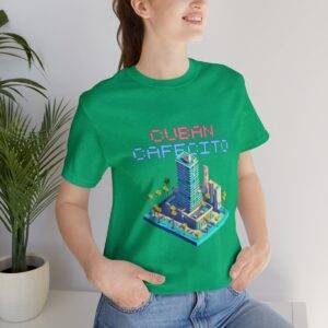 Cuban Cafecito / Men's Miami Pixel T-shirt - Imagen 9