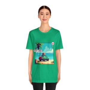 Keep Calm / Men's Miami Pixel T-shirt - Image 4