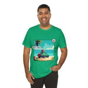 Keep Calm / Men's Miami Pixel T-shirt - Image 8
