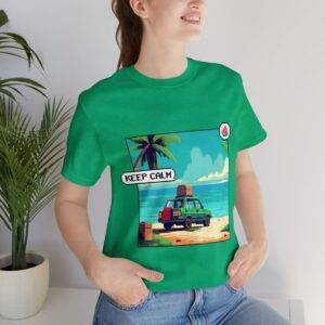 Keep Calm / Men's Miami Pixel T-shirt - Image 9