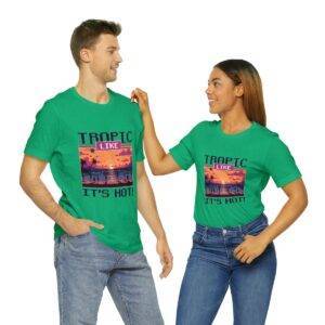 Tropic like it's hot / Men's Miami Pixel T-shirt - Imagen 10