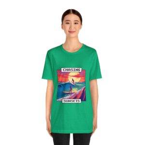 Chasing Sunsets / Men's Miami Pixel T-shirt - Imagen 4