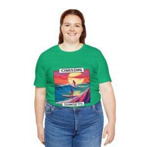 Chasing Sunsets / Men's Miami Pixel T-shirt - Imagen 7
