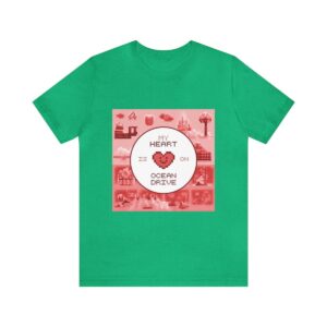 My Heart is on Ocean Drive / Men's Miami Pixel T-shirt - Imagen 86