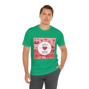 My Heart is on Ocean Drive / Men's Miami Pixel T-shirt - Imagen 90
