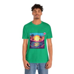 Miami Sunset / Men's Miami Pixel T-shirt