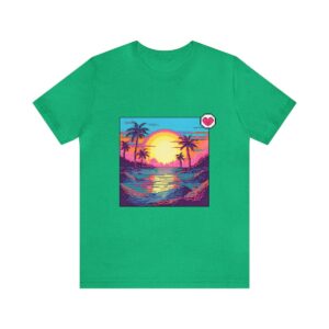 Miami Sunset / Men's Miami Pixel T-shirt - Image 2