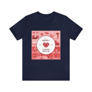 My Heart is on Ocean Drive / Men's Miami Pixel T-shirt - Imagen 146
