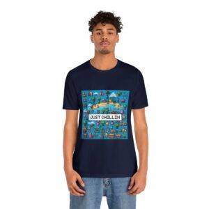 Just Chillin / Men's Miami Pixel T-shirt - Imagen 133