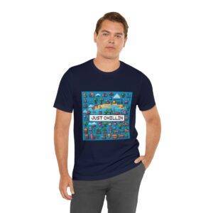 Just Chillin / Men's Miami Pixel T-shirt - Imagen 138