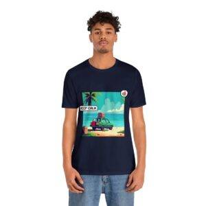 Keep Calm / Men's Miami Pixel T-shirt - Image 133