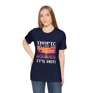 Tropic like it's hot / Men's Miami Pixel T-shirt - Imagen 137