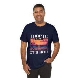 Tropic like it's hot / Men's Miami Pixel T-shirt - Imagen 140