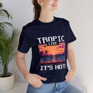 Tropic like it's hot / Men's Miami Pixel T-shirt - Imagen 141