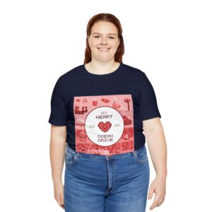 My Heart is on Ocean Drive / Men's Miami Pixel T-shirt - Imagen 151